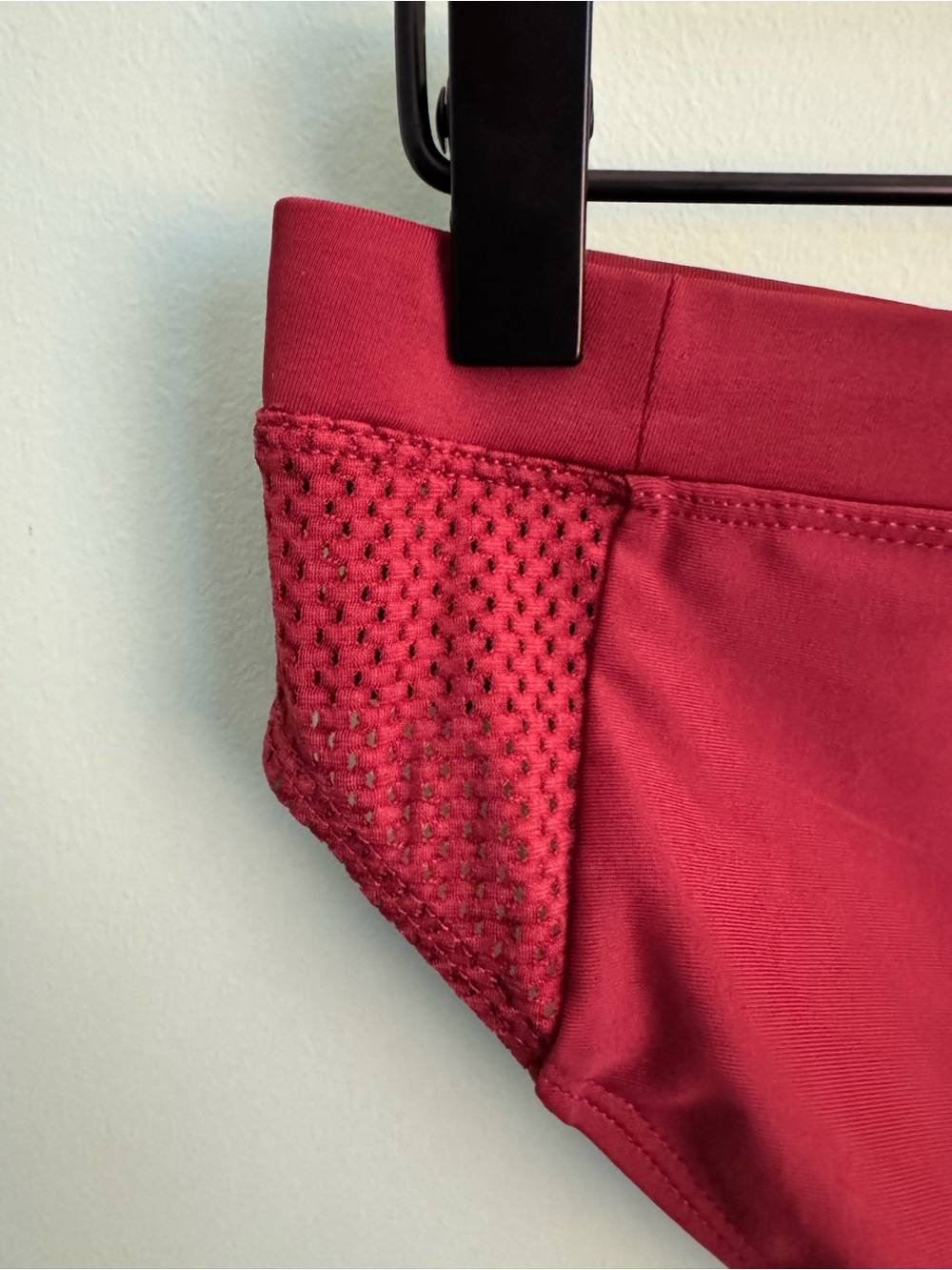 Men's TEAMM8 Skipper Swim Brief – Ruby Red Mesh Side Panels – Size L (34-36) - Picture 4 of 7